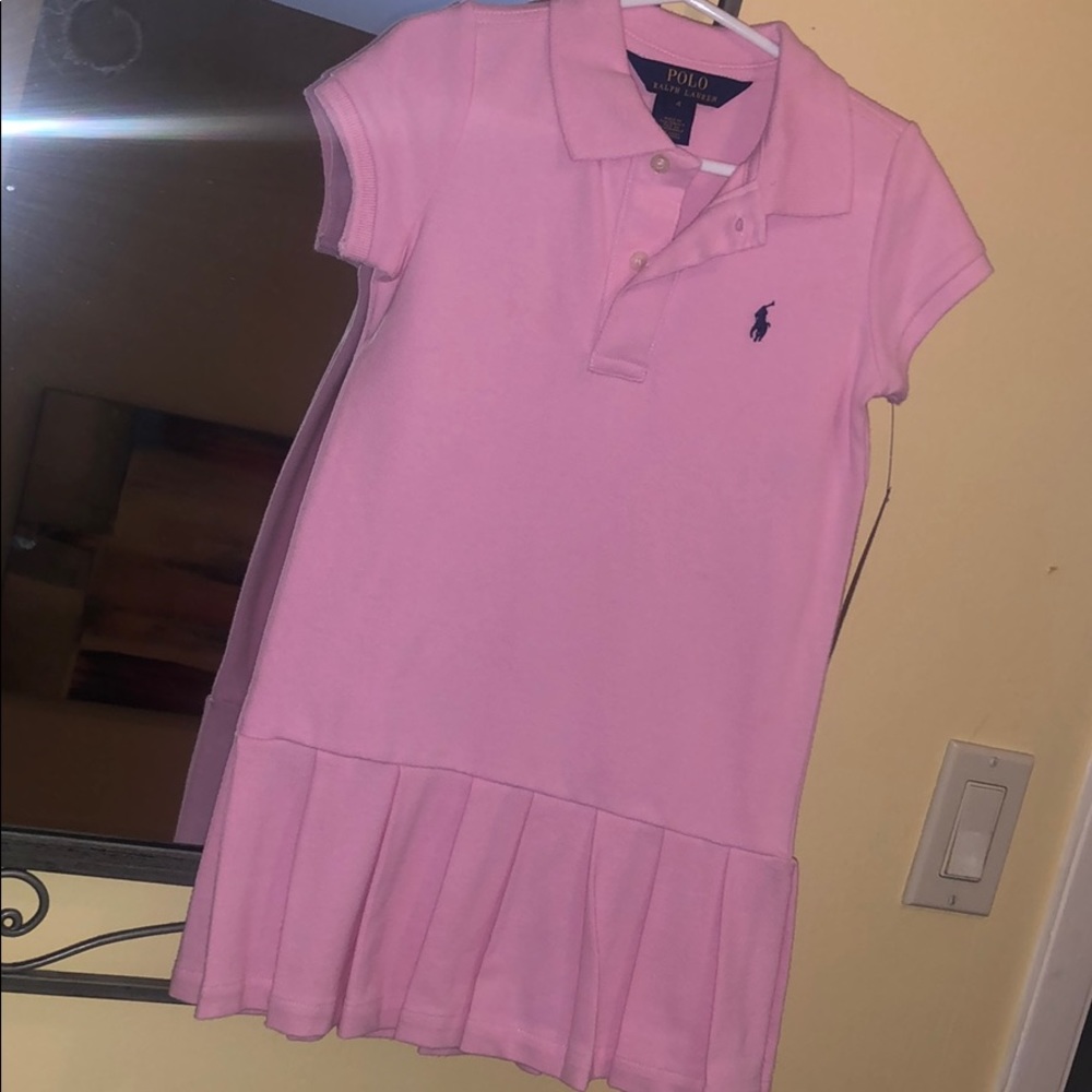 NWT Girls pink Polo dress